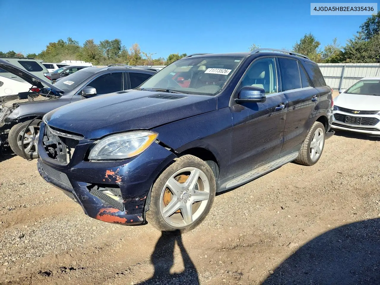 MERCEDES M-KLASSE 2014, VIN 4JGDA5HB2EA335436