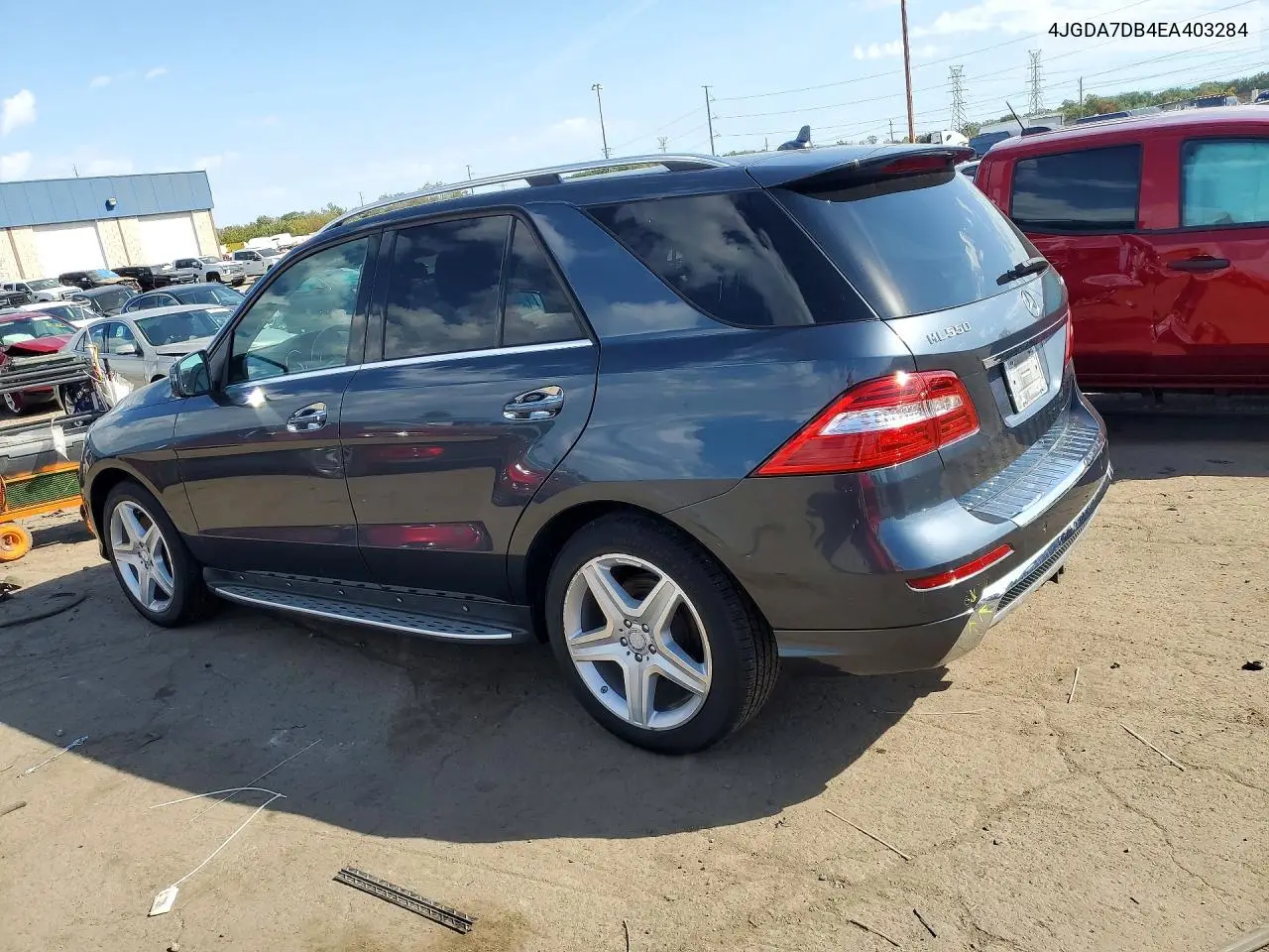 2014 MERCEDES M-KLASSE VIN 4JGDA7DB4EA403284 — фото 2