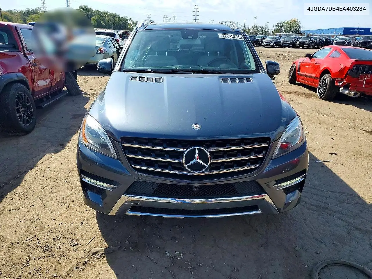 2014 MERCEDES M-KLASSE VIN 4JGDA7DB4EA403284 — фото 5