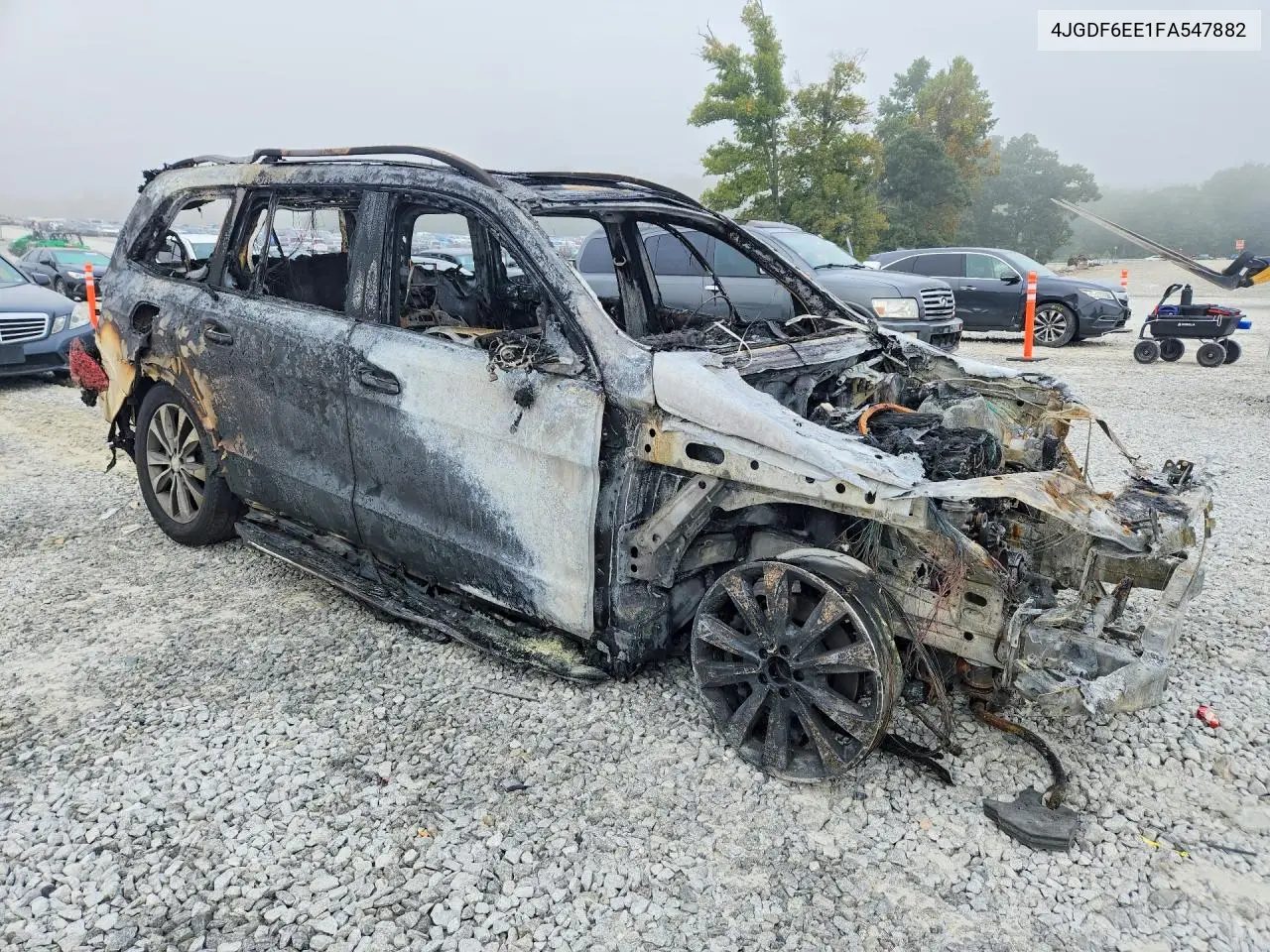 2015 MERCEDES GL-KLASSE VIN 4JGDF6EE1FA547882 — фото 4