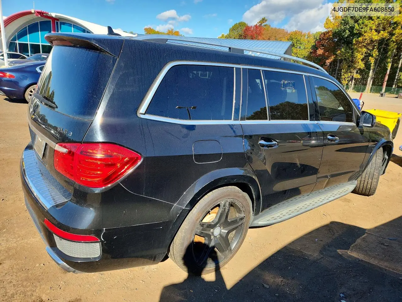 2015 MERCEDES GL-KLASSE VIN 4JGDF7DE9FA608550 — фото 3