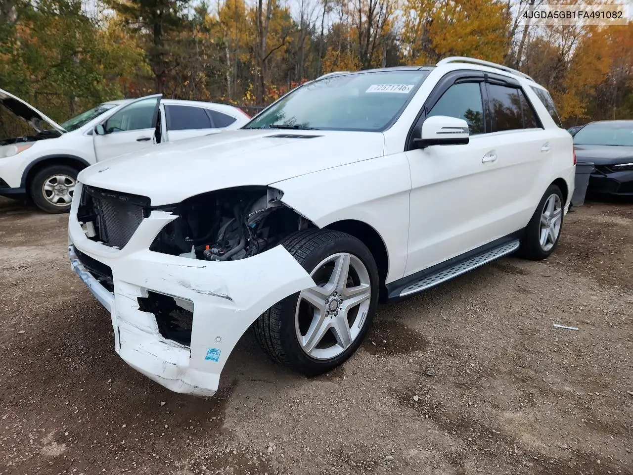 MERCEDES M-KLASSE 2015, VIN 4JGDA5GB1FA491082
