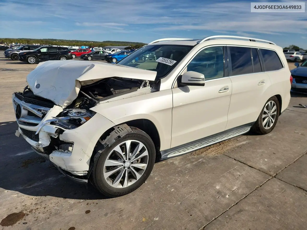 MERCEDES GL-KLASSE 2016, VIN 4JGDF6EE3GA649833
