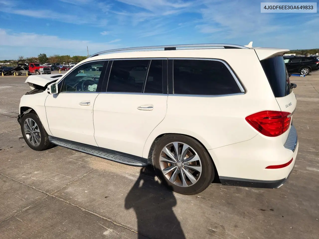 2016 MERCEDES GL-KLASSE VIN 4JGDF6EE3GA649833 — фото 2