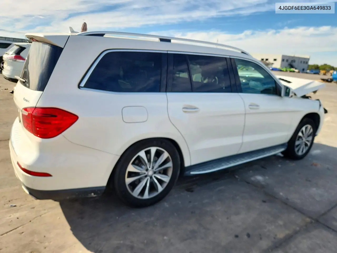 2016 MERCEDES GL-KLASSE VIN 4JGDF6EE3GA649833 — фото 3