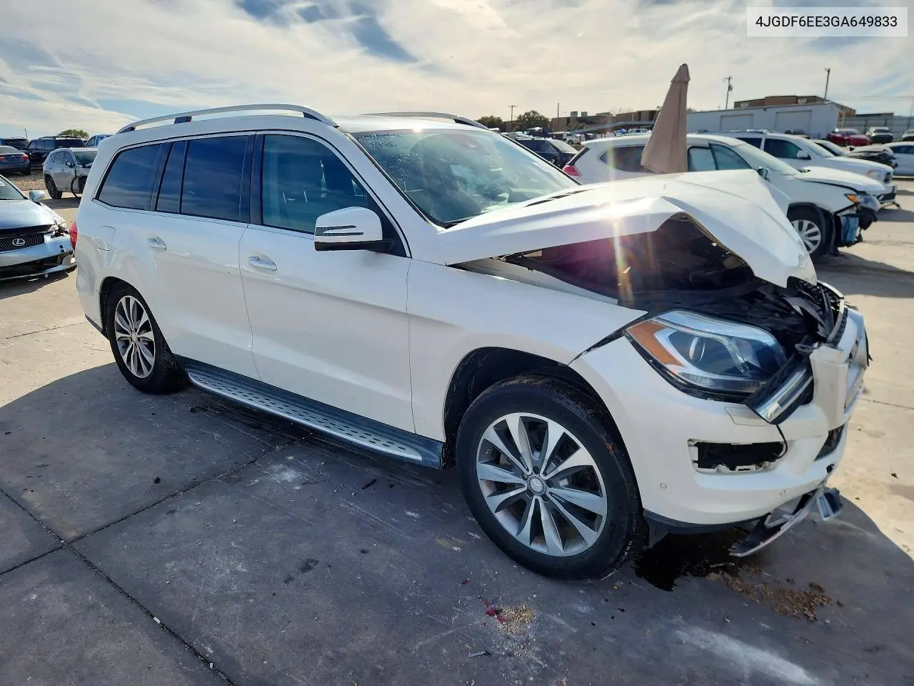 2016 MERCEDES GL-KLASSE VIN 4JGDF6EE3GA649833 — фото 4