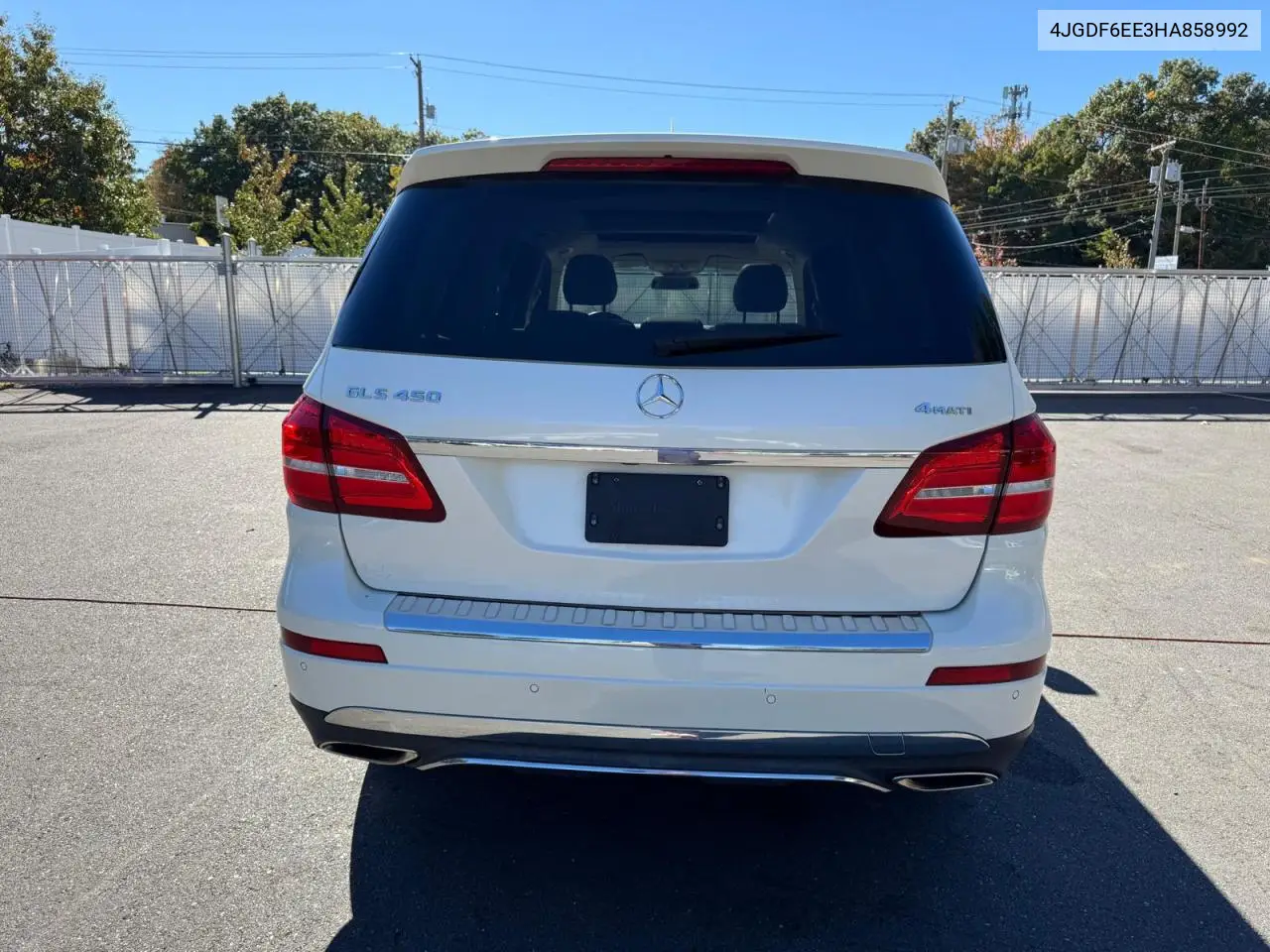 2017 MERCEDES GLS-KLASSE VIN 4JGDF6EE3HA858992 — фото 5