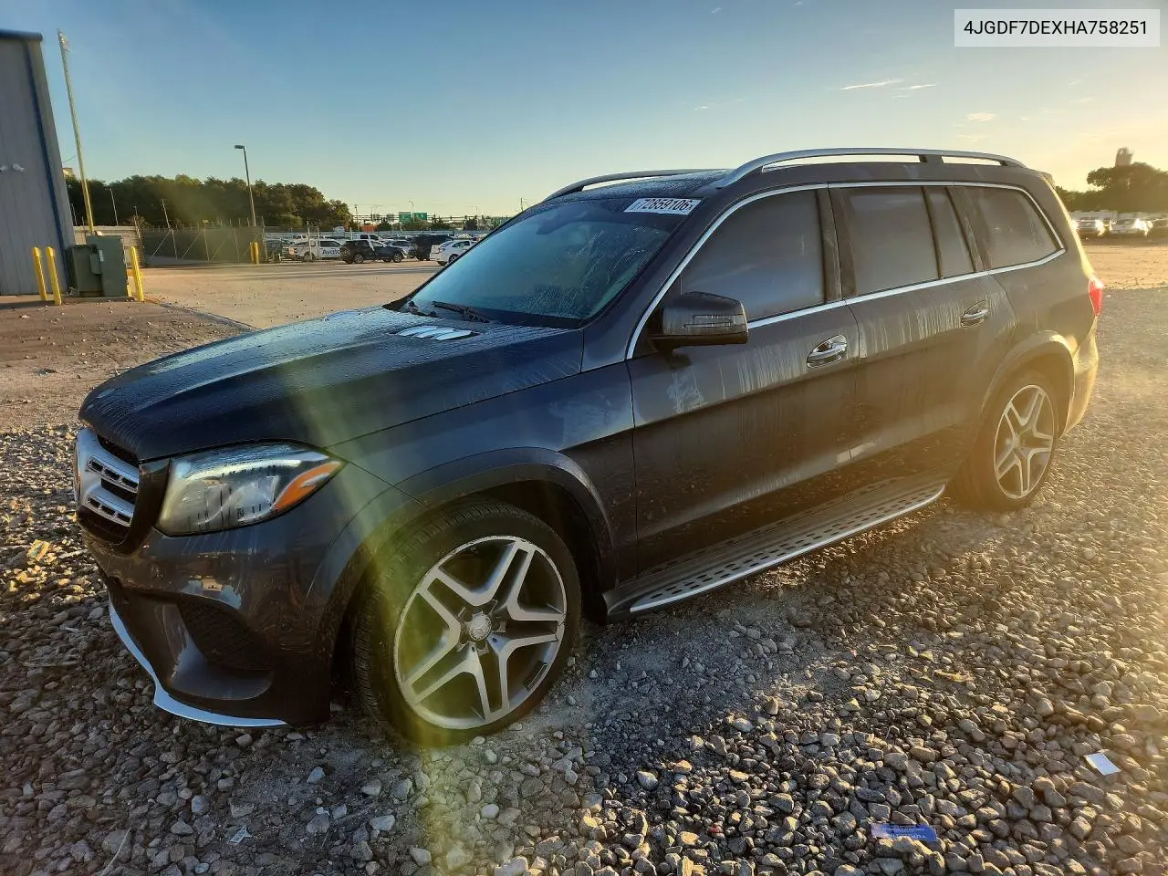 MERCEDES GLS-KLASSE 2017, VIN 4JGDF7DEXHA758251