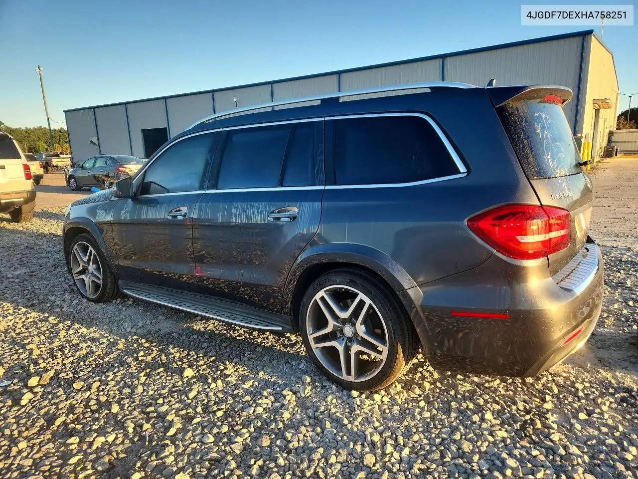 2017 MERCEDES GLS-KLASSE VIN 4JGDF7DEXHA758251 — фото 2