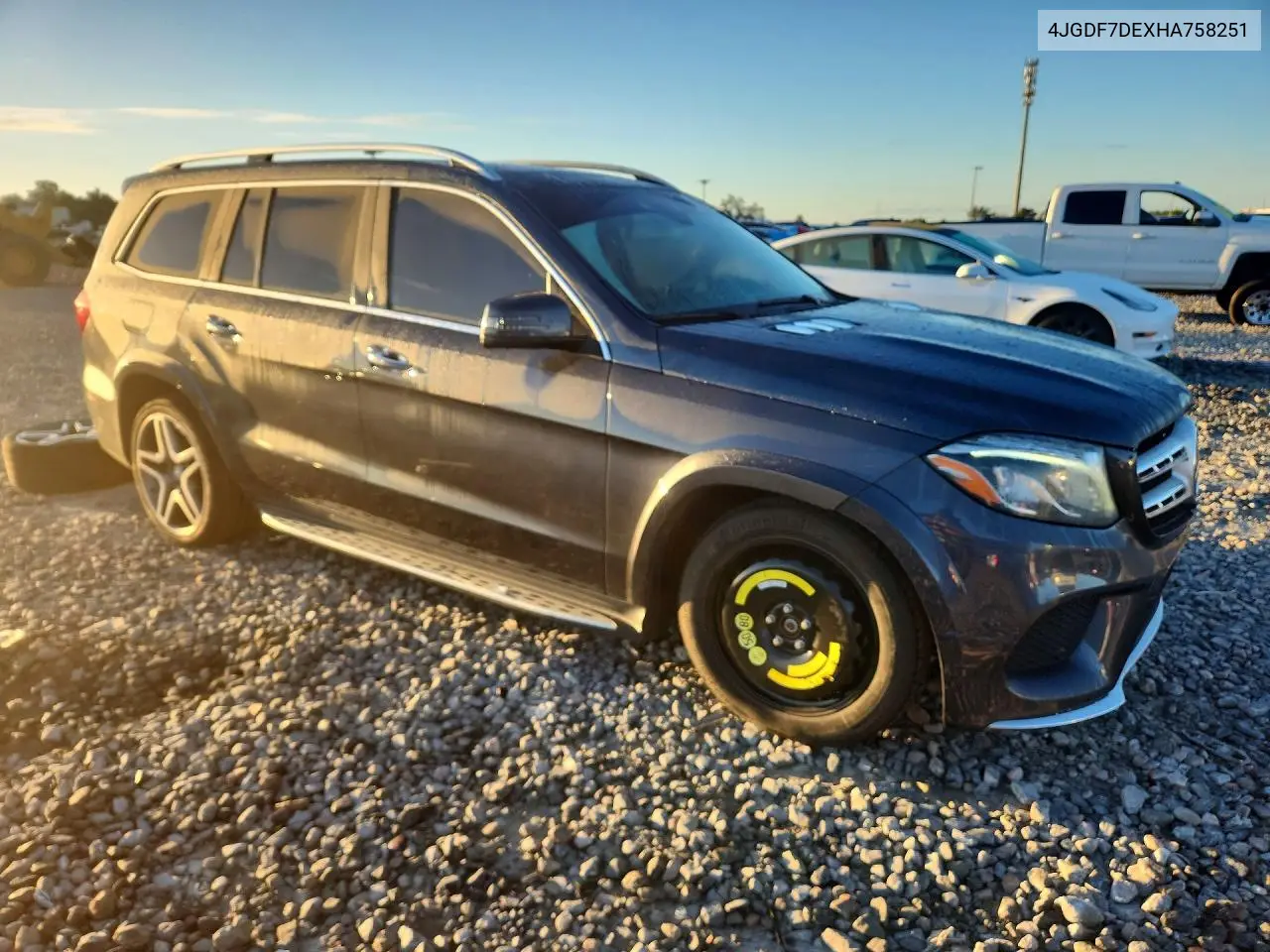2017 MERCEDES GLS-KLASSE VIN 4JGDF7DEXHA758251 — фото 4