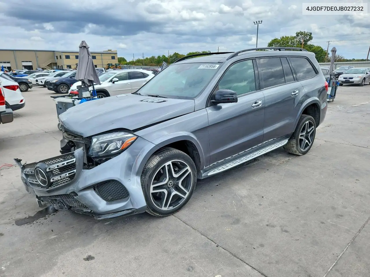 MERCEDES GLS-KLASSE 2018, VIN 4JGDF7DE0JB027232