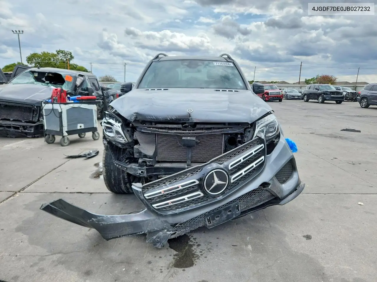 2018 MERCEDES GLS-KLASSE VIN 4JGDF7DE0JB027232 — фото 5