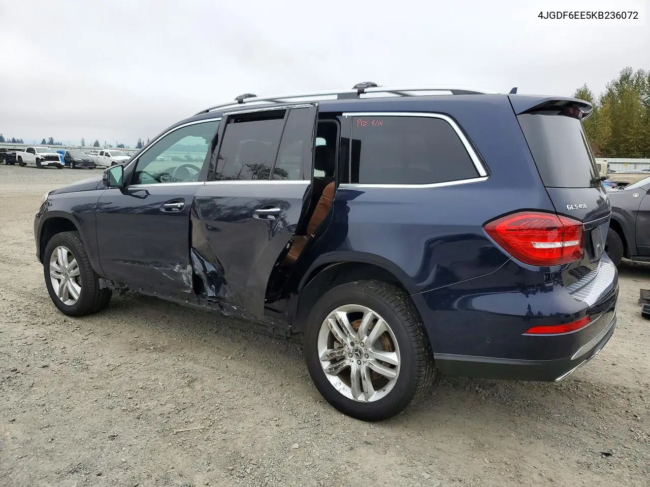 2019 MERCEDES GLS-KLASSE VIN 4JGDF6EE5KB236072 — фото 2