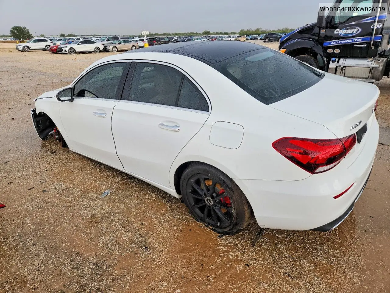 2019 MERCEDES A-KLASSE VIN WDD3G4EBXKW026119 — фото 2