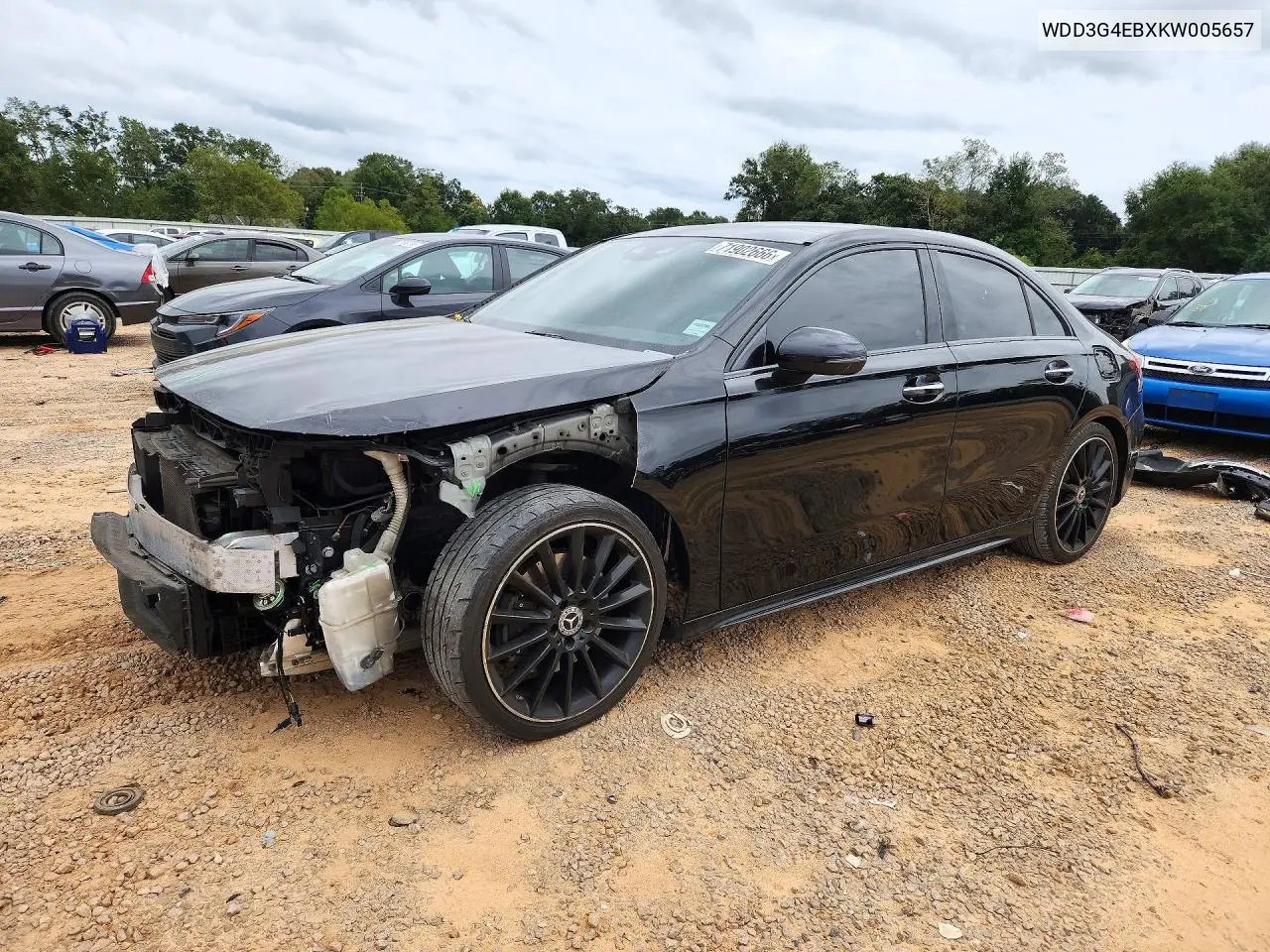 MERCEDES A-KLASSE 2019, VIN WDD3G4EBXKW005657