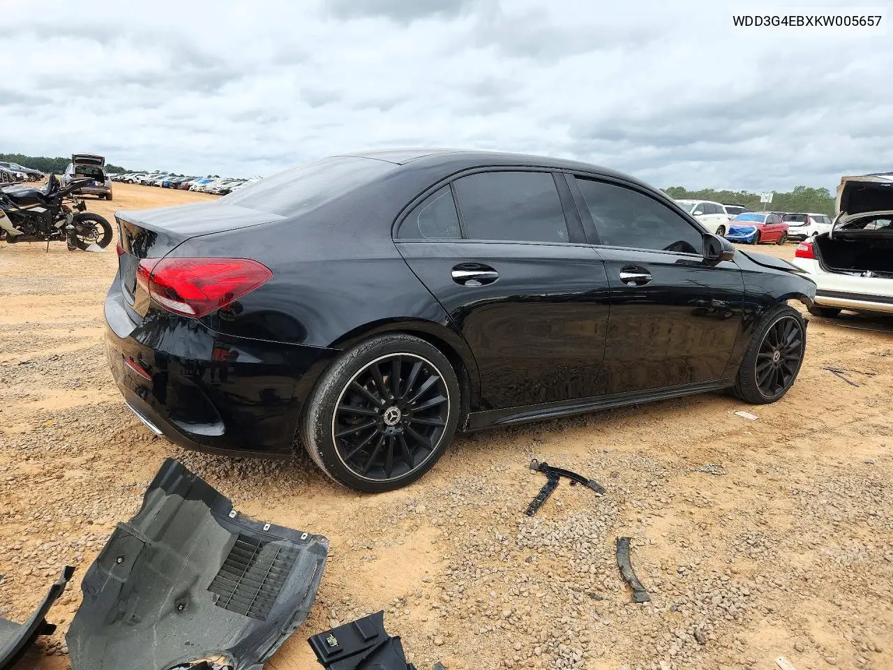 2019 MERCEDES A-KLASSE VIN WDD3G4EBXKW005657 — фото 3