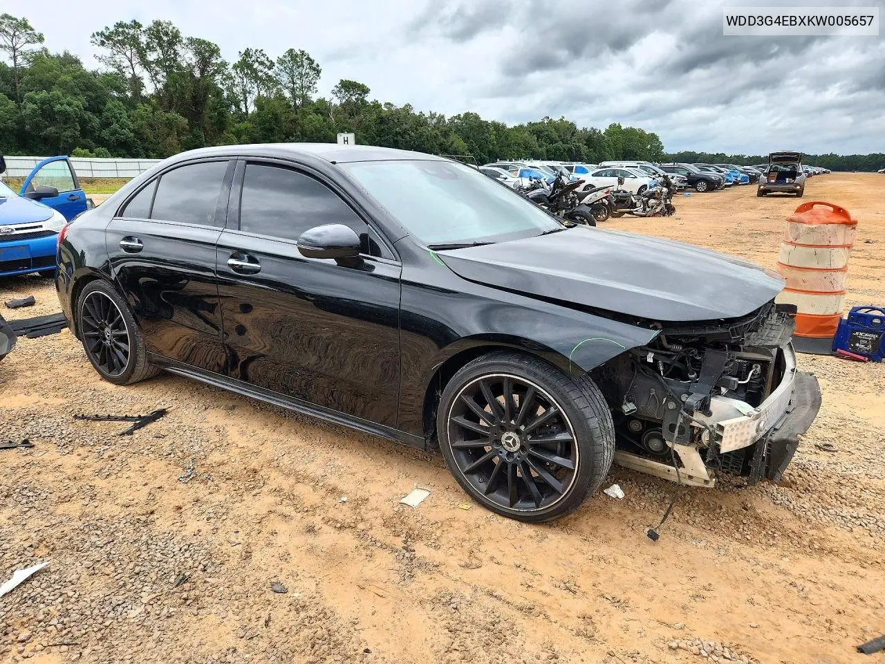 2019 MERCEDES A-KLASSE VIN WDD3G4EBXKW005657 — фото 4