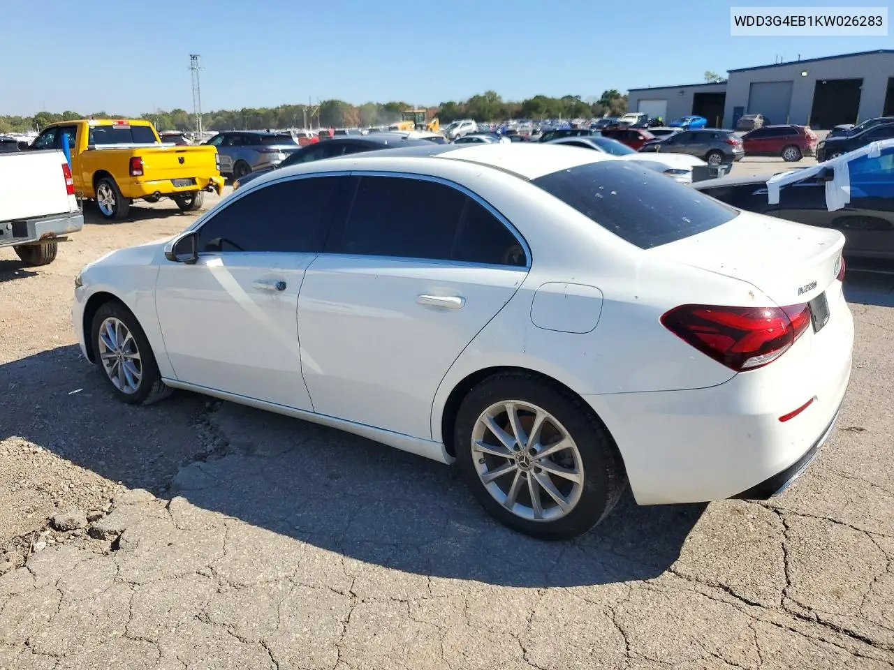 2019 MERCEDES A-KLASSE VIN WDD3G4EB1KW026283 — фото 2