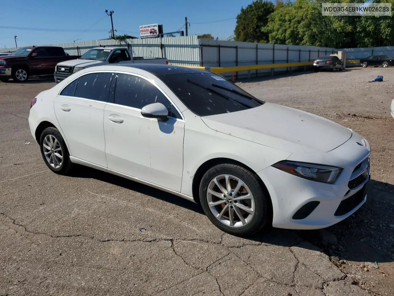 2019 MERCEDES A-KLASSE VIN WDD3G4EB1KW026283 — фото 4