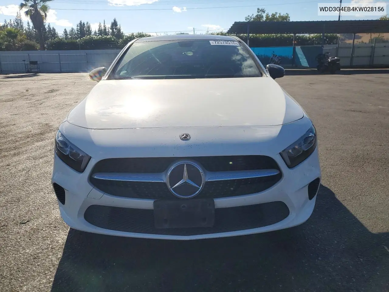2019 MERCEDES A-KLASSE VIN WDD3G4EB4KW028156 — фото 5