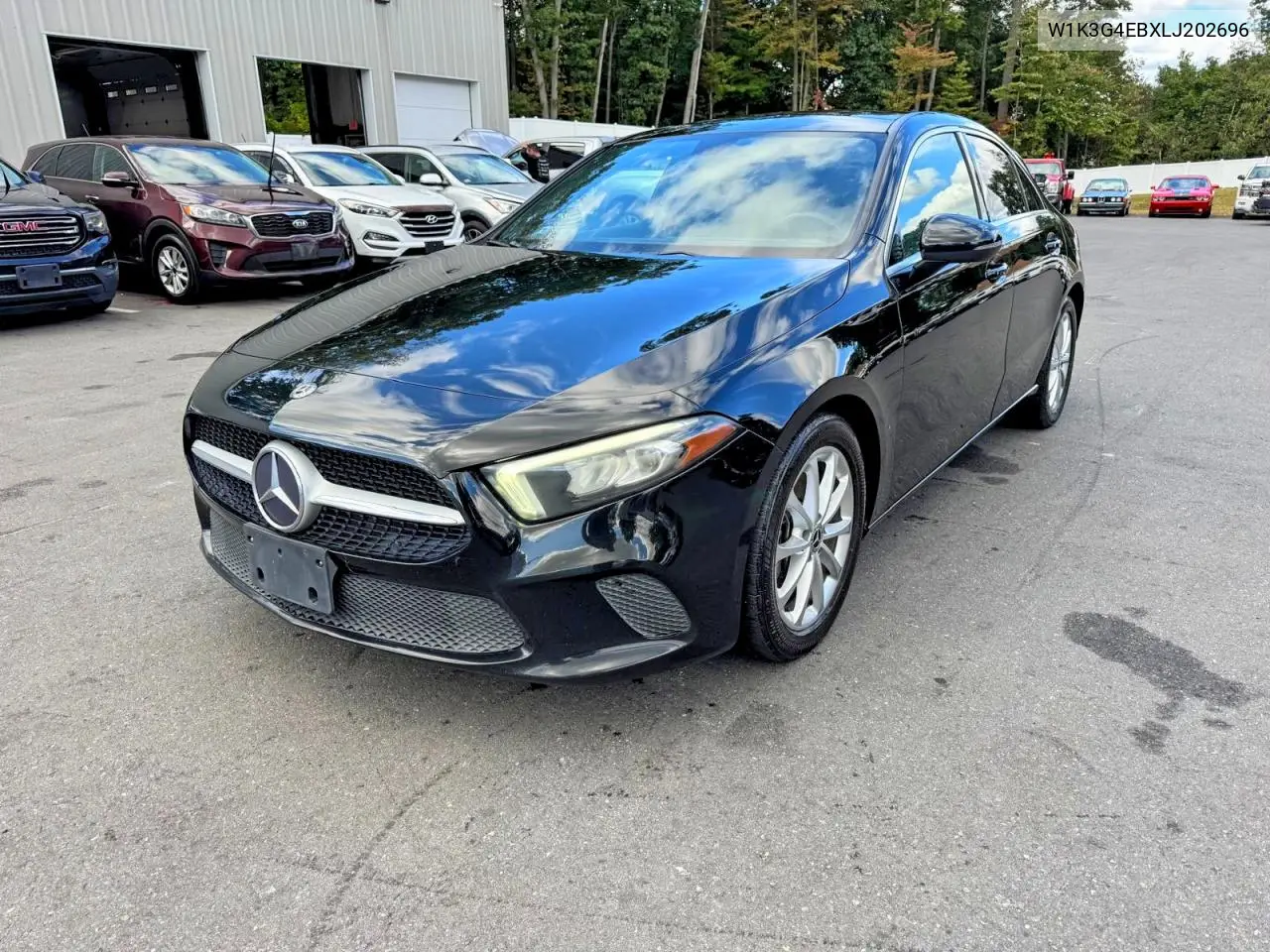 MERCEDES A-KLASSE 2020, VIN W1K3G4EBXLJ202696