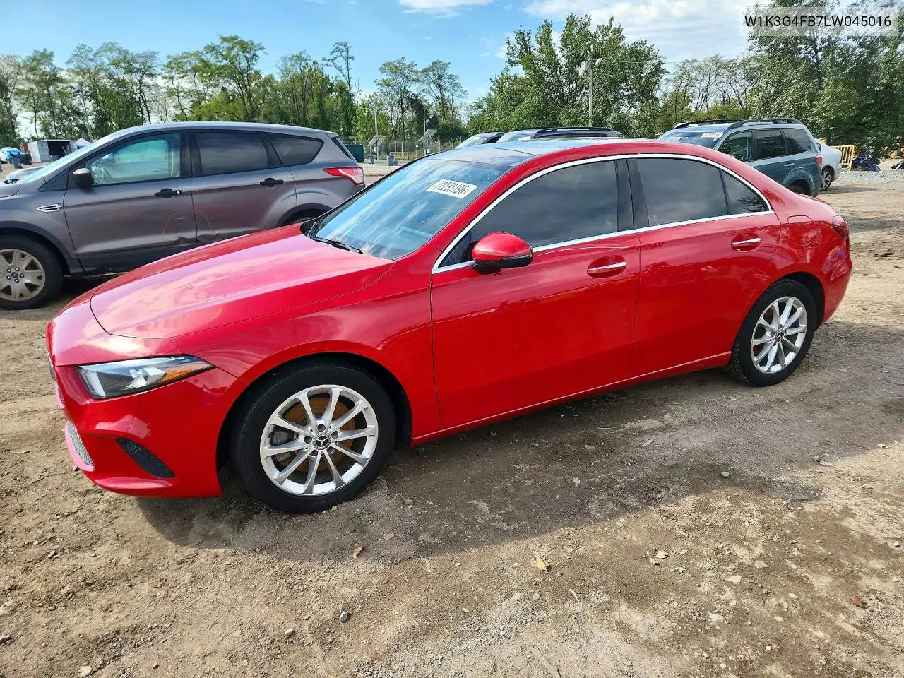 MERCEDES A-KLASSE 2020, VIN W1K3G4FB7LW045016