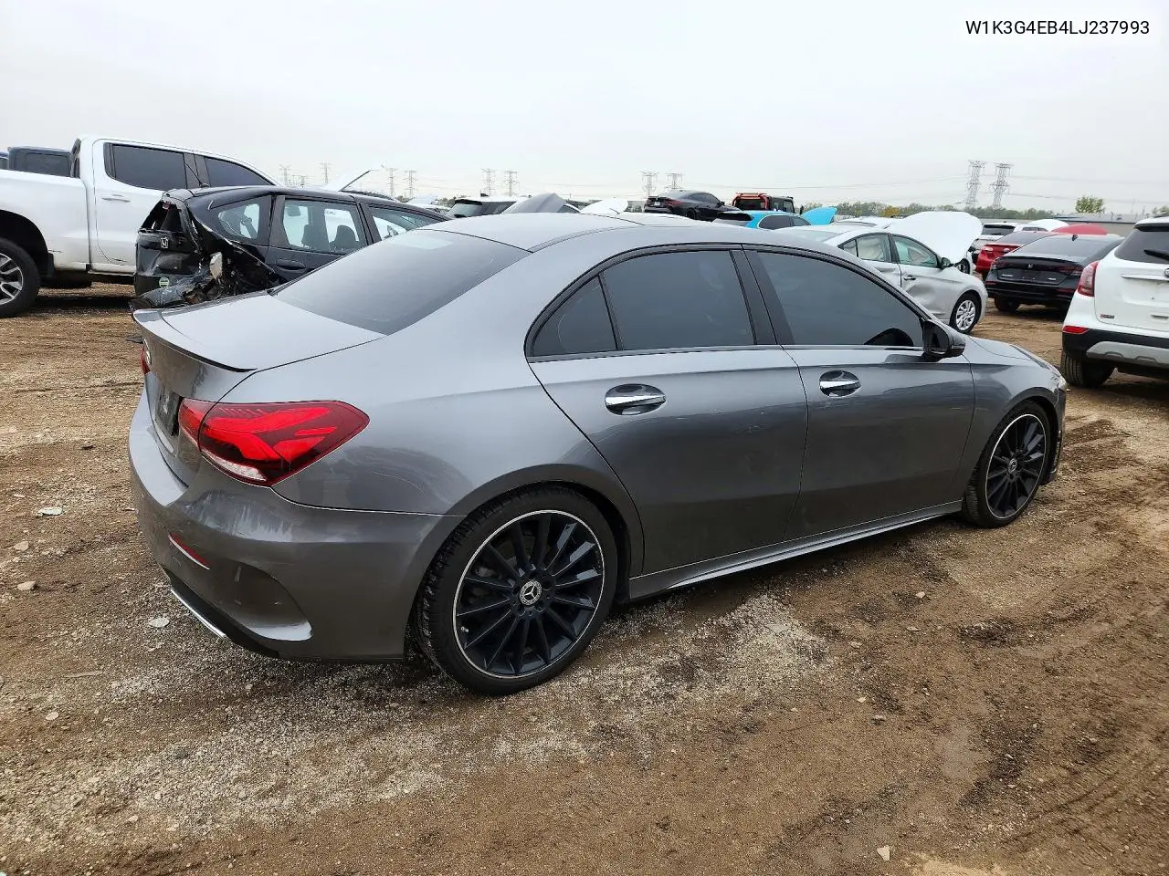 2020 MERCEDES A-KLASSE VIN W1K3G4EB4LJ237993 — фото 3