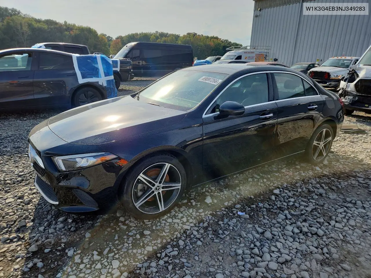 MERCEDES A-KLASSE 2022, VIN W1K3G4EB3NJ349283