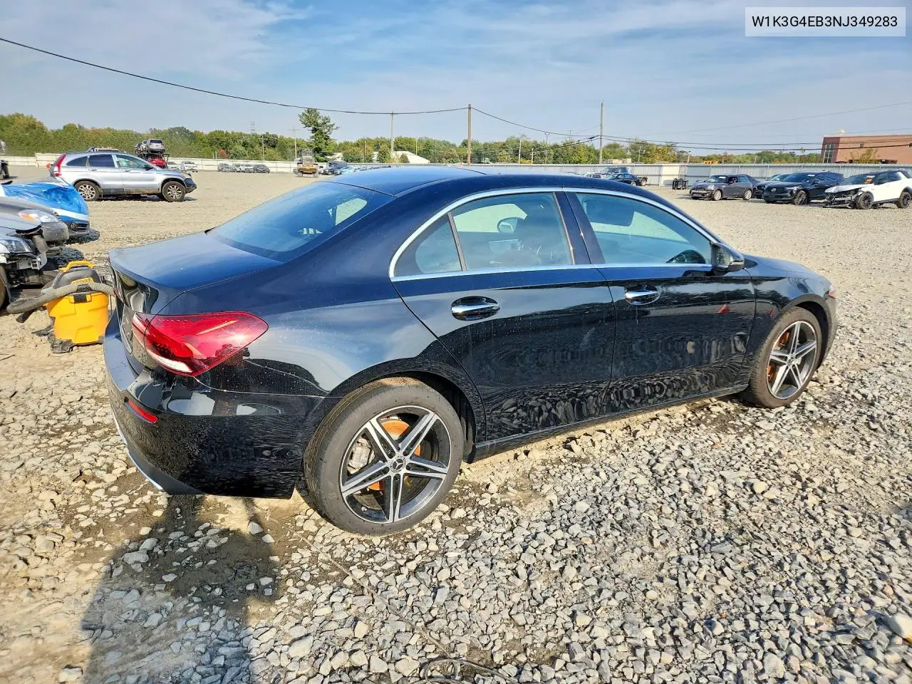 2022 MERCEDES A-KLASSE VIN W1K3G4EB3NJ349283 — фото 3