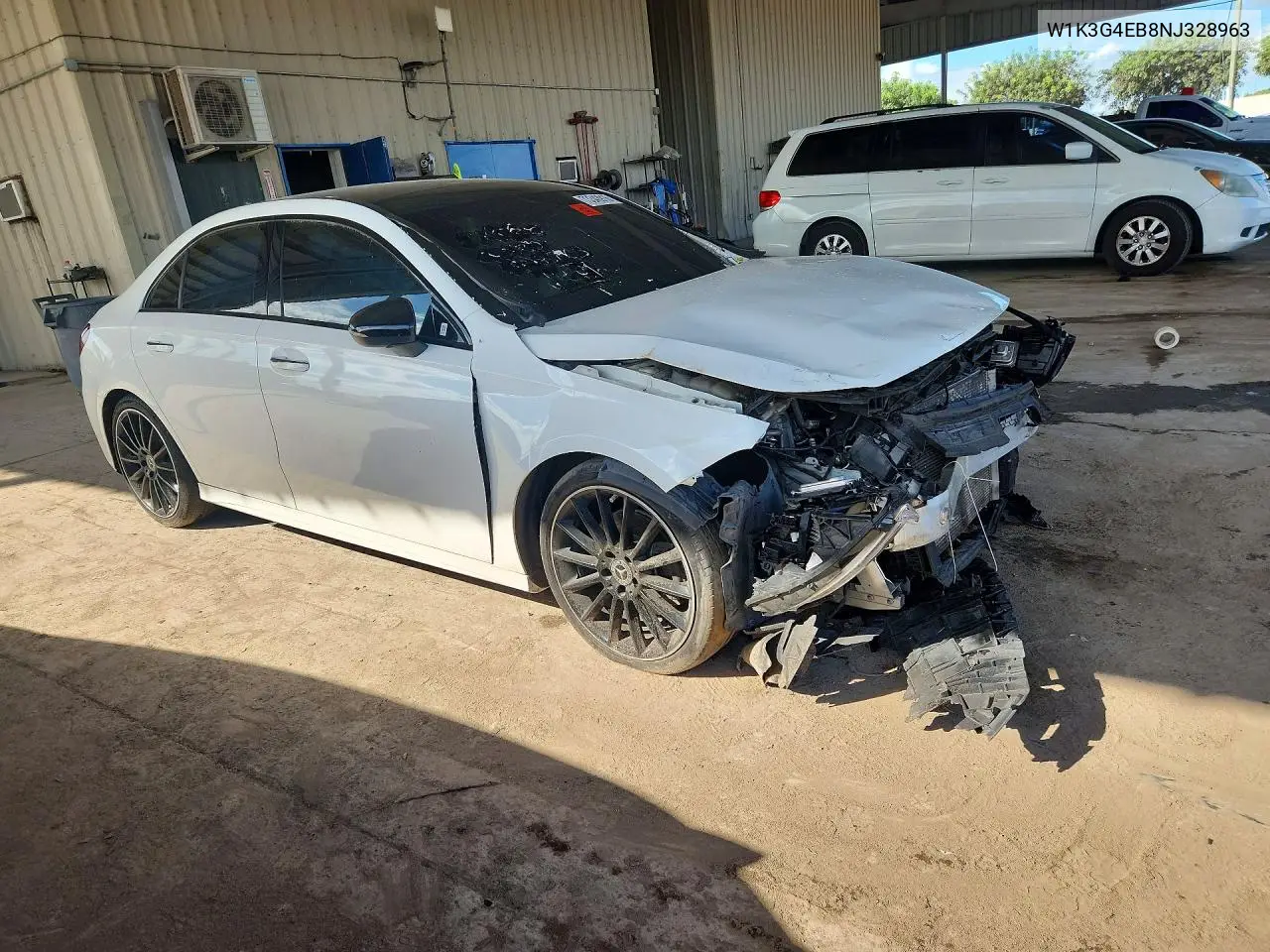 2022 MERCEDES A-KLASSE VIN W1K3G4EB8NJ328963 — фото 4