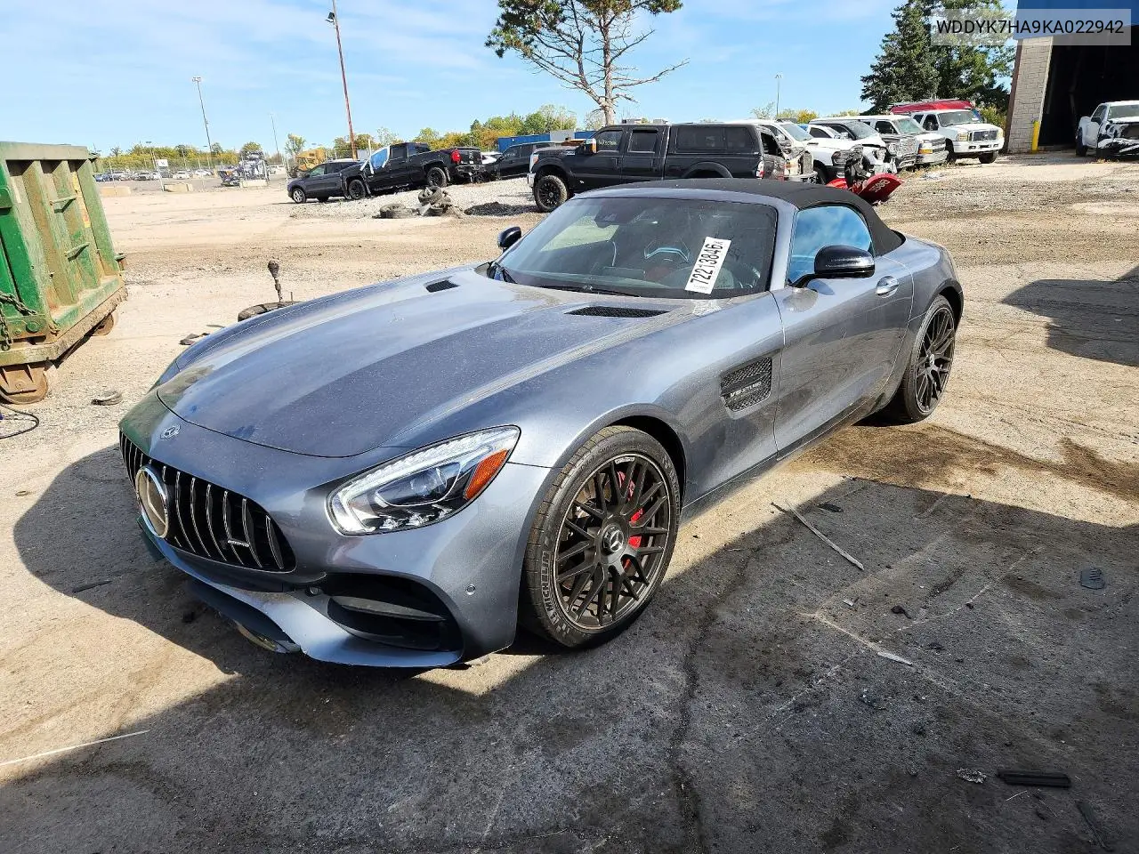 MERCEDES AMG GT 2019, VIN WDDYK7HA9KA022942