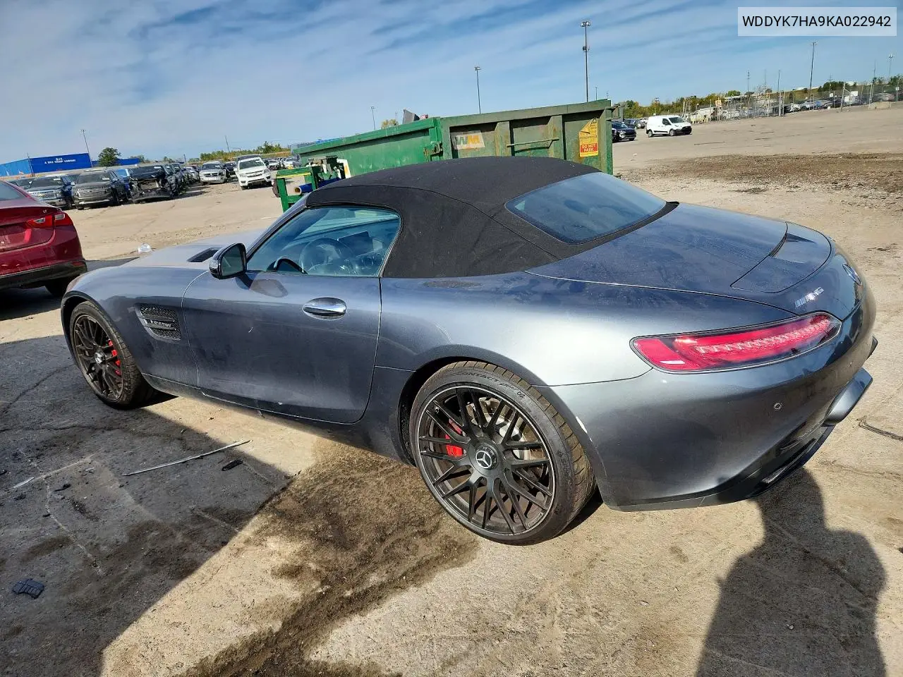 2019 MERCEDES AMG GT VIN WDDYK7HA9KA022942 — фото 2