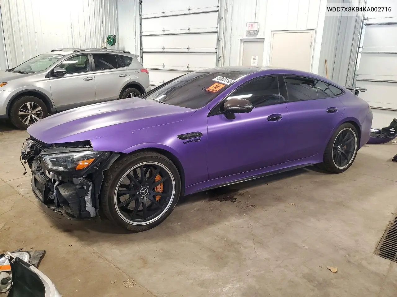 MERCEDES AMG GT 2019, VIN WDD7X8KB4KA002716