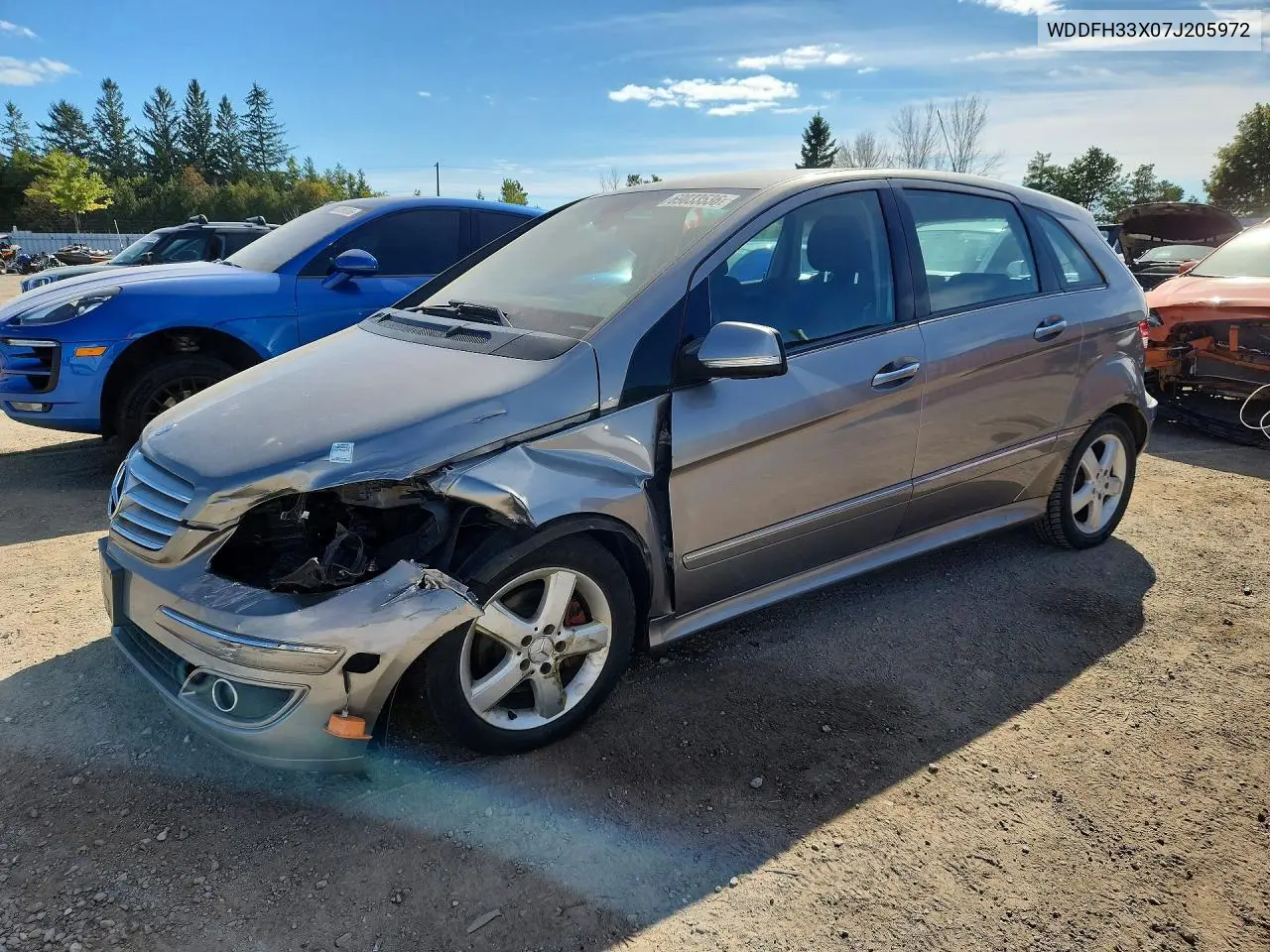 MERCEDES B-KLASSE 2007, VIN WDDFH33X07J205972