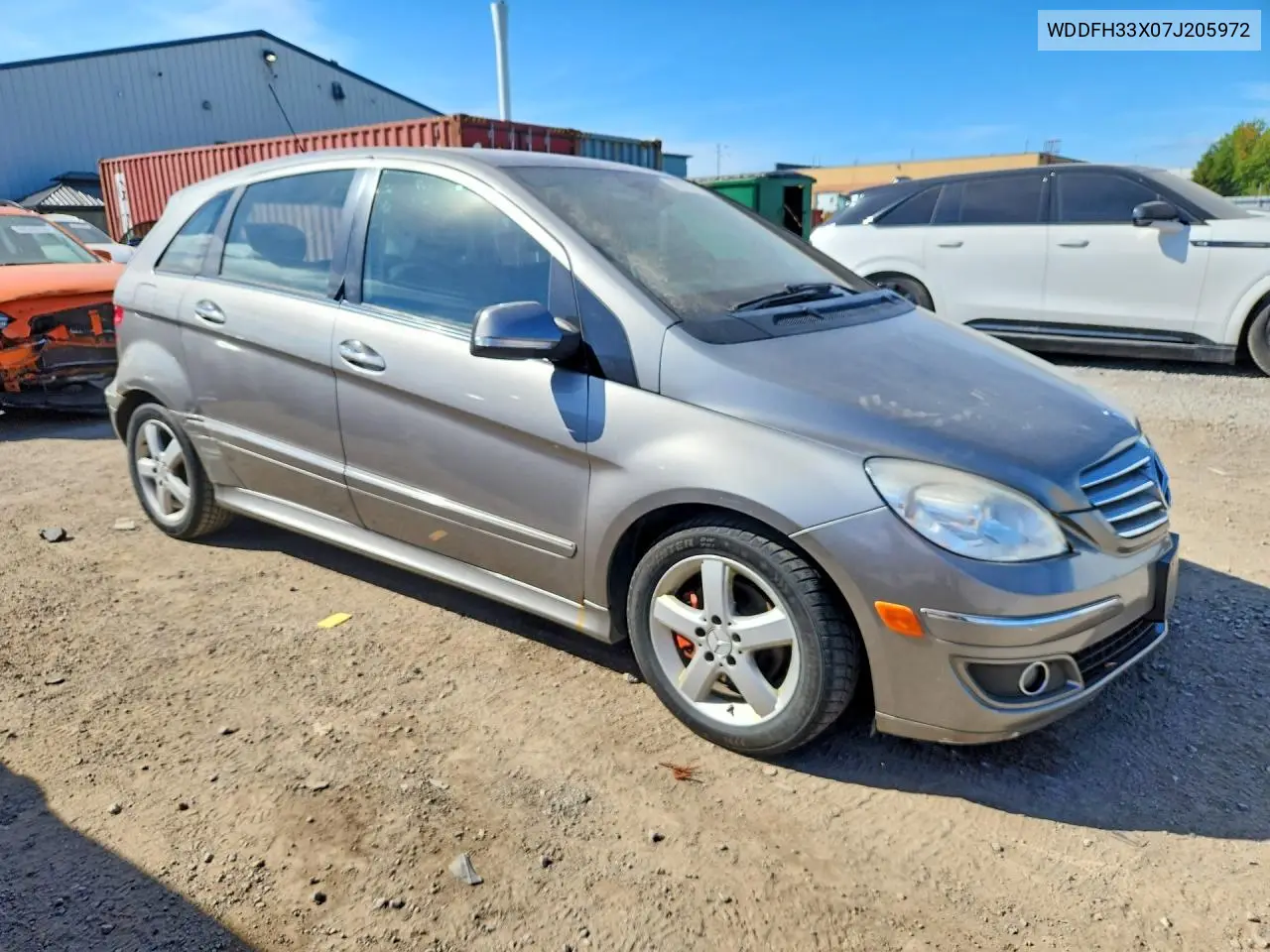 2007 MERCEDES B-KLASSE VIN WDDFH33X07J205972 — фото 4