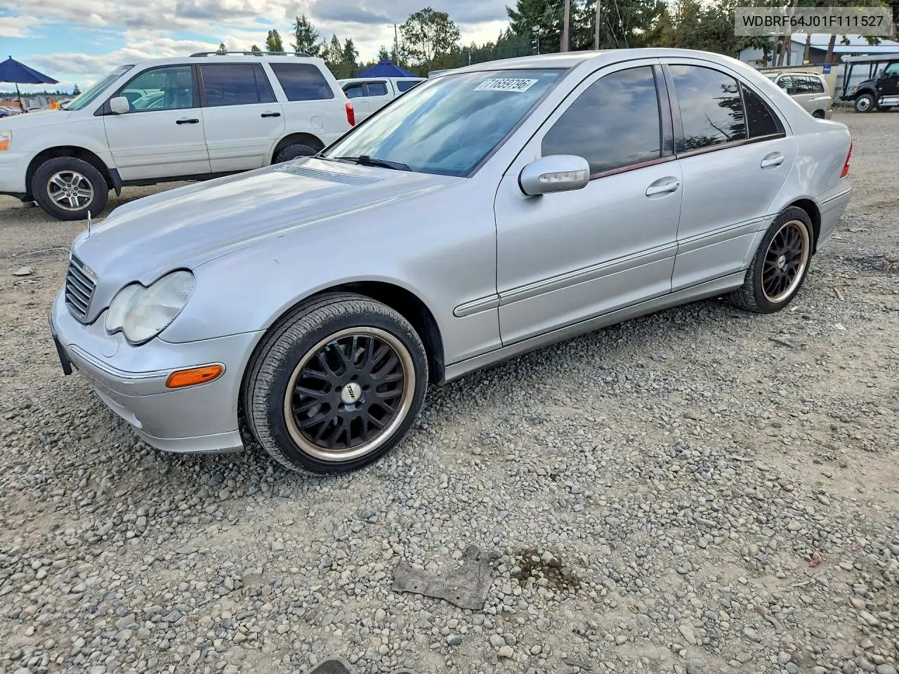 MERCEDES C-KLASSE 2001, VIN WDBRF64J01F111527