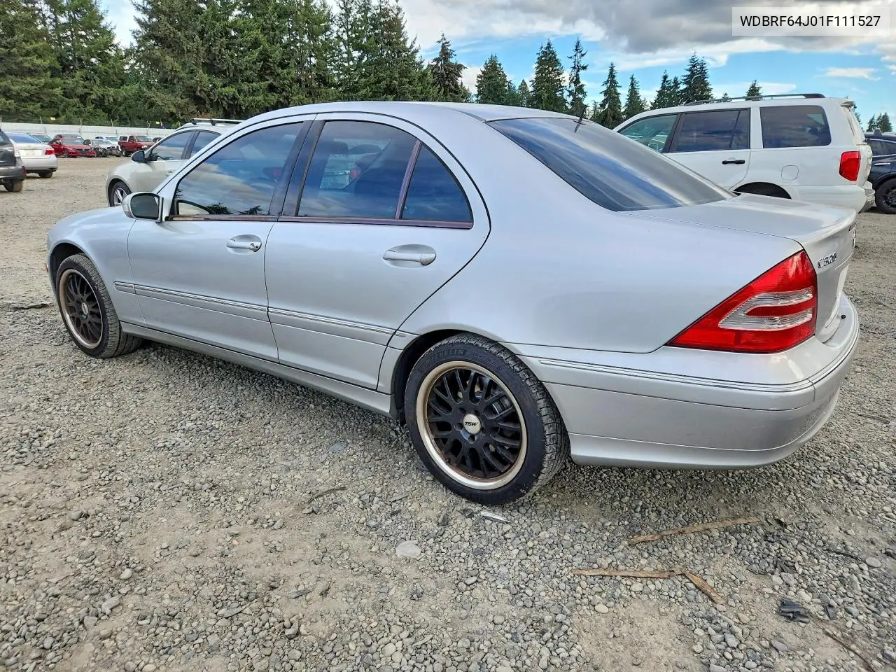 2001 MERCEDES C-KLASSE VIN WDBRF64J01F111527 — фото 2