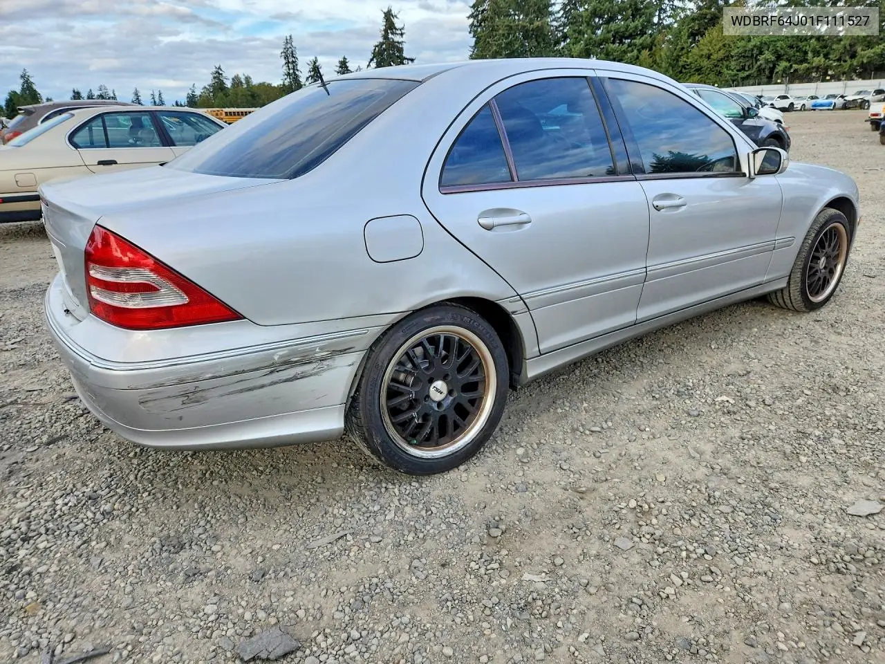 2001 MERCEDES C-KLASSE VIN WDBRF64J01F111527 — фото 3