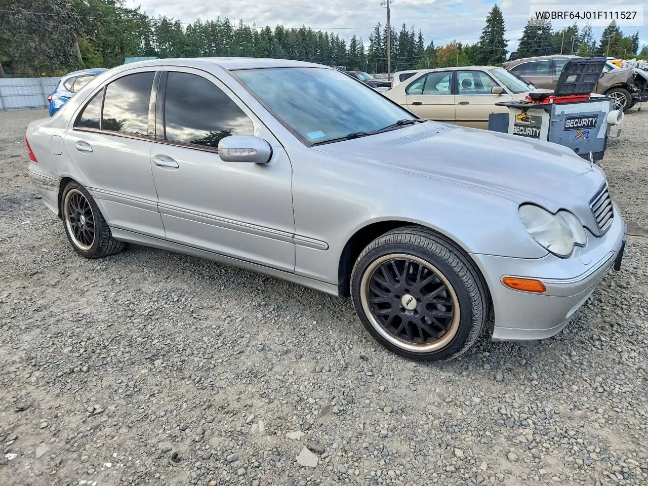 2001 MERCEDES C-KLASSE VIN WDBRF64J01F111527 — фото 4