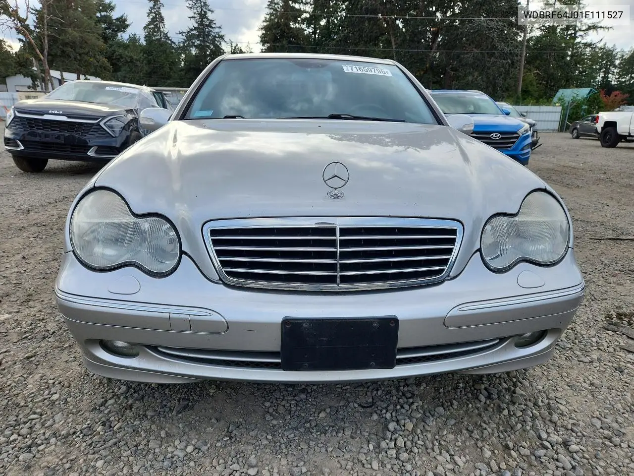 2001 MERCEDES C-KLASSE VIN WDBRF64J01F111527 — фото 5