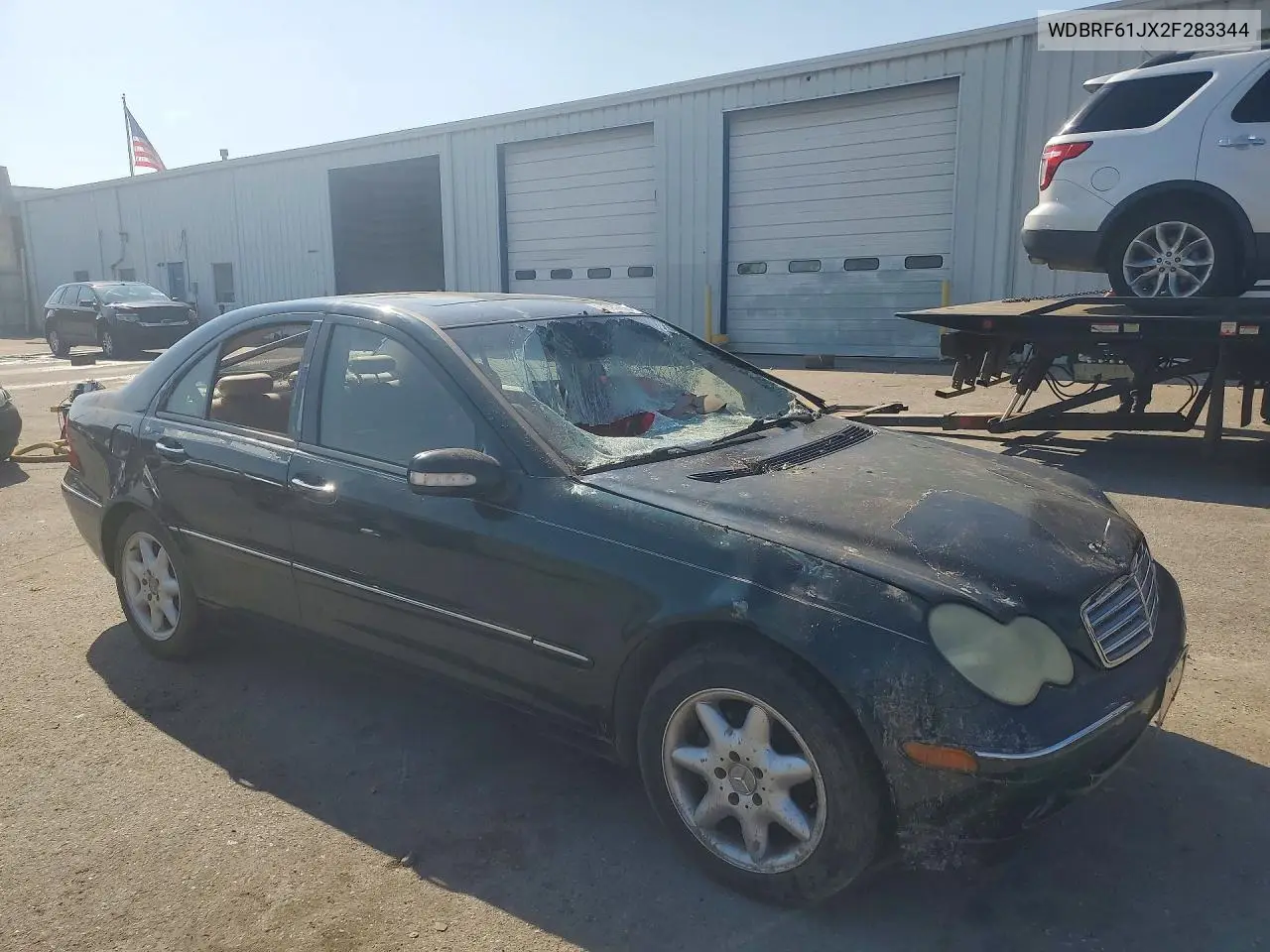 2002 MERCEDES C-KLASSE VIN WDBRF61JX2F283344 — фото 4