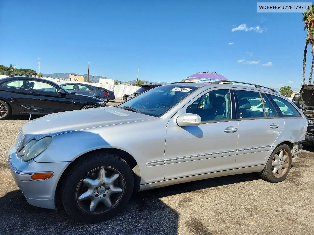 MERCEDES C-KLASSE 2002, VIN WDBRH64J72F179710