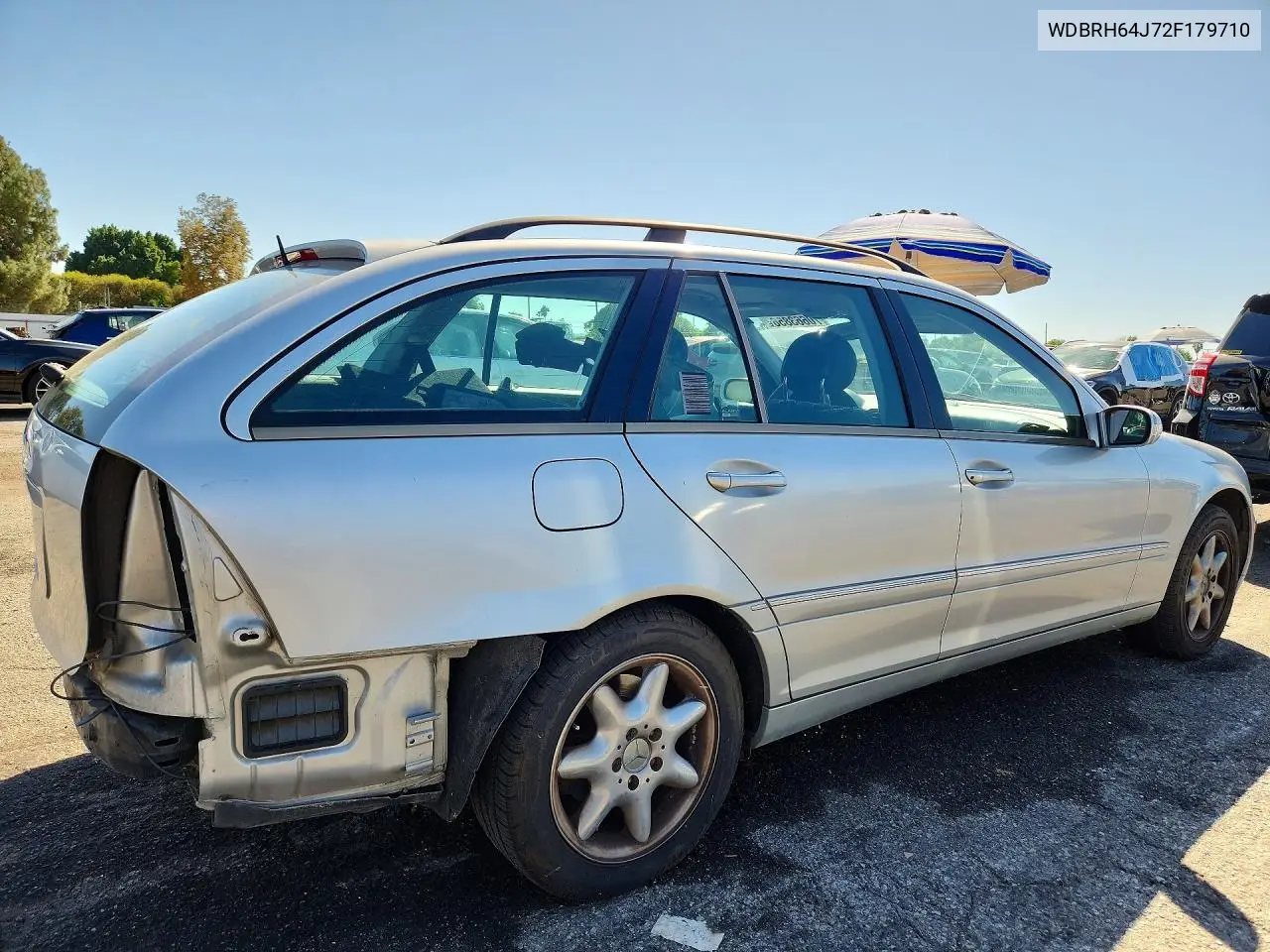 2002 MERCEDES C-KLASSE VIN WDBRH64J72F179710 — фото 3