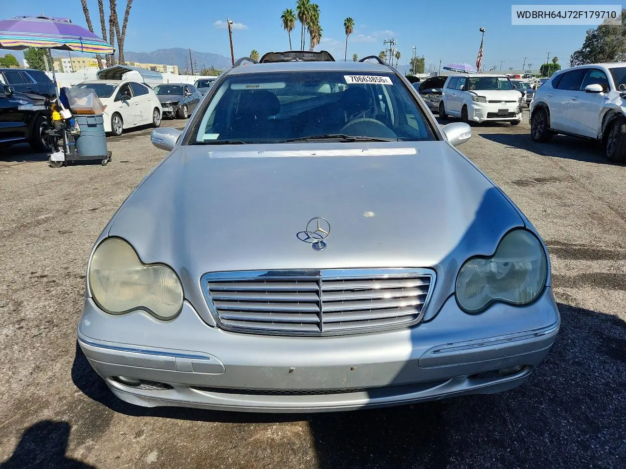 2002 MERCEDES C-KLASSE VIN WDBRH64J72F179710 — фото 5