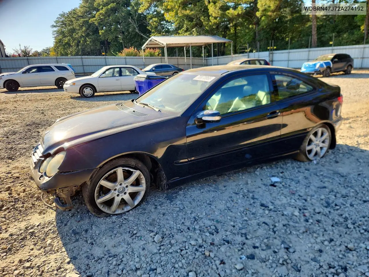 MERCEDES C-KLASSE 2002, VIN WDBRN47J72A274192