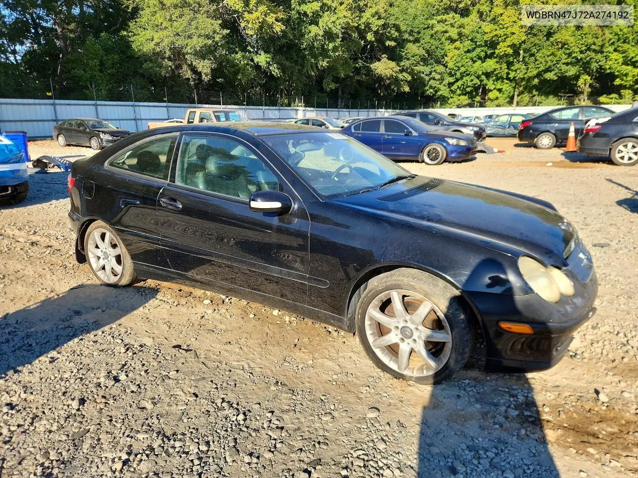 2002 MERCEDES C-KLASSE VIN WDBRN47J72A274192 — фото 4