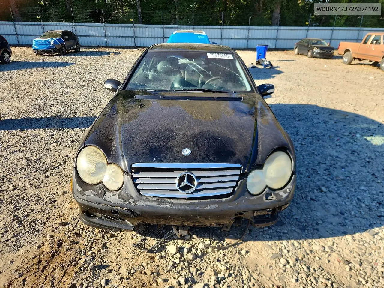 2002 MERCEDES C-KLASSE VIN WDBRN47J72A274192 — фото 5