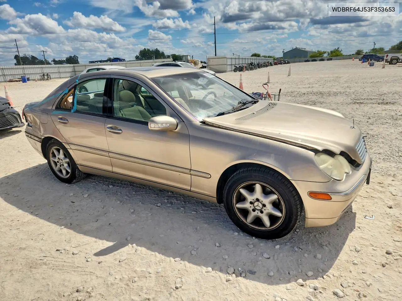 2003 MERCEDES C-KLASSE VIN WDBRF64J53F353653 — фото 4