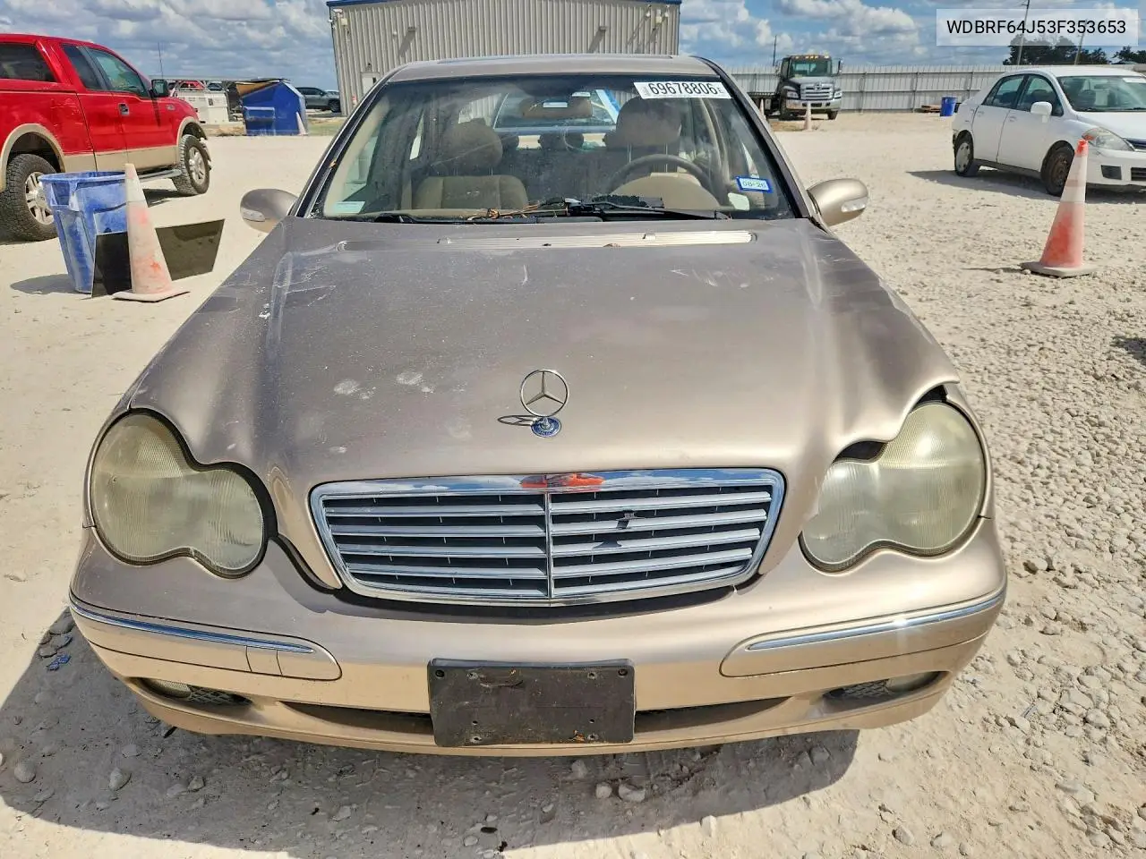 2003 MERCEDES C-KLASSE VIN WDBRF64J53F353653 — фото 5