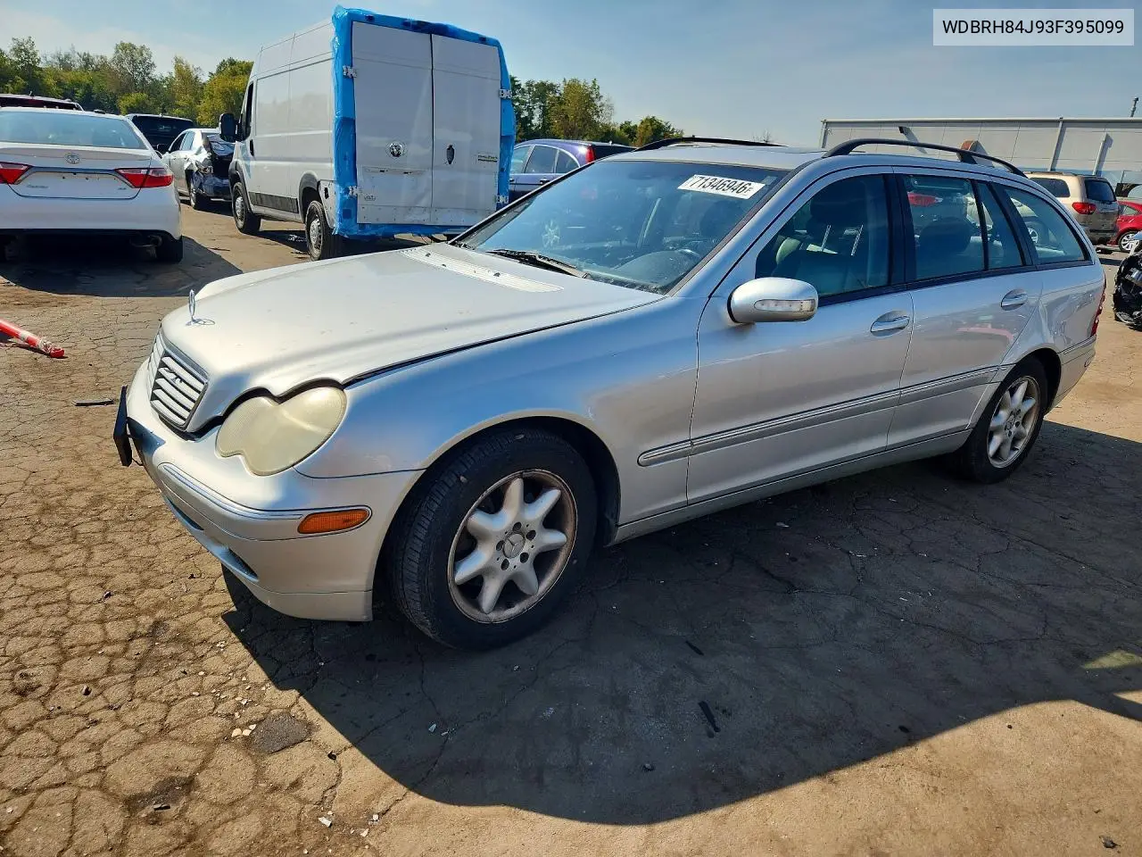 MERCEDES C-KLASSE 2003, VIN WDBRH84J93F395099